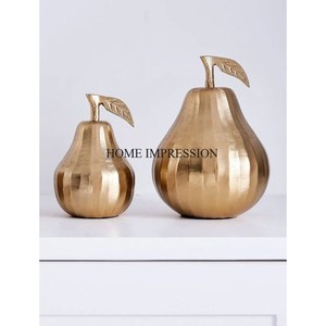 Poires en aluminium coulé Designer Taille et logo personnalisés Sel et poivre plaqué or Accessoires de cuisine Fournitures d'Inde - Product Image 1