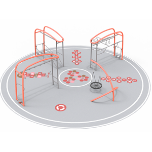Combinaison comprenant des barres <span class=keywords><strong>de</strong></span> <span class=keywords><strong>traction</strong></span>, des échelles parallèles et des machines à presse pour les jambes. Équipement <span class=keywords><strong>de</strong></span> fitness en plein air - Product Image 5