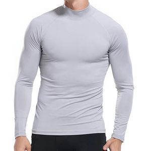 Camisetas de Compresión Personalizadas de Alta Calidad al por Mayor, Secado Rápido, Manga Larga, Elásticas, Mallas de Gimnasio para Deportes Activos, Protección contra Rozaduras - Product Image 3