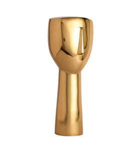 Florero de aluminio hecho a mano de alta calidad, florero de hierro costero con diseño de cara plateada de estilo europeo para decoración de bodas - Product Image 6