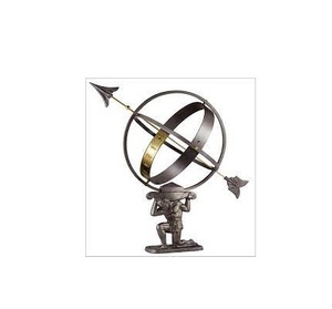 Último soporte armilar en acabado vintage nuevo soporte de globo de metal última decoración náutica armilar nueva en precio al por mayor - Product Image 6