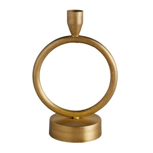 Porte-bougie en métal avec base ronde, adapté à tous les types de bougies et offrant une décoration intérieure stable et durable - Product Image 2