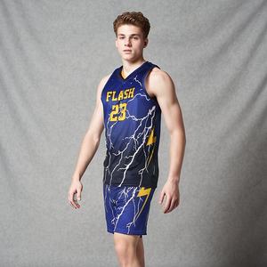 Créez votre propre logo, uniforme de basket-ball respirant, grande taille, sans manches, 100% polyester, prix avantageux, vente flash - Product Image 2