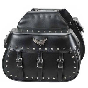 Ensemble HMB-4198A de sacs latéraux de moto en cuir PVC et aluminium imperméables Bagages de voyage d'occasion pour sacoche de moto - Product Image 2