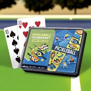 Naipes de Plástico Personalizados OEM-D205, Tamaño Bridge, Doble Baraja, Acabado Brillante/Mate, Caja de Regalo Promocional Familiar - Product Image 3