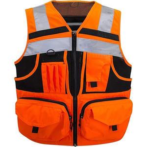 Chaqueta de construcción Ropa multifunción de alta visibilidad Chaleco de malla de poliéster Chaleco DE SEGURIDAD reflectante de seguridad de trabajo de alta visibilidad - Product Image 1