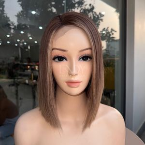 Pelucas Hermosas de la Más Alta Calidad, Cabello Humano Real 100% Vietnamita, Liso Natural, Color Personalizable, Peluca con Cierre - Product Image 1