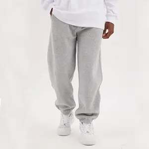 Custom Logo Print Men's Oversized Joggers Street Style Blank Washed Acid <b>Fleece</b> Sweatpants Loose Casual Pants <b>Trouser</b> - Product Image 1
