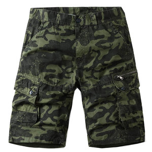 Shorts cargo pour hommes à taille élastique et coupe ample, vente en gros, shorts cargo pour hommes sur mesure, grandes tailles, pour usage décontracté - Product Image 1