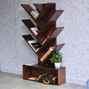 Estantería de Madera de Caucho KS68217 de 85x27x150cm, Tipo Árbol, para Sala de Estar - Product Image 6
