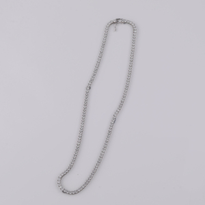 Tenis de lujo Collar de 18 pulgadas Plata de Ley 925 Moissanite Corte redondo Diamante Moda Iced Out Cadena de tenis para ella - Product Image 2