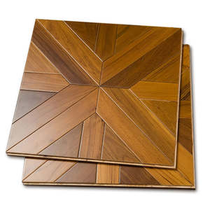 <span class=keywords><strong>Parquet</strong></span> en teck massif sur mesure de 12 mm |   Carreaux stratifiés d'extérieur conçus avec revêtement PU, imperméables et antidérapants pour un style luxueux - Product Image 2