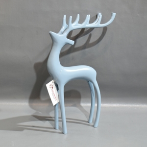 Diseño clásico ciervos y renos Metal aluminio mesa superior escultura adornos navideños para decoración de escritorio de oficina - Product Image 2