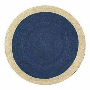 Nouveau modèle bleu jonc de mer tapis/tapis en gros artisanat Vietnam fournisseur naturel tissage tapis tapis de sol décoration de la maison