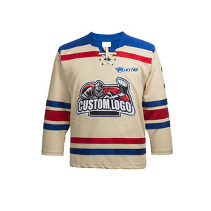 Jersey de Hockey sobre Hielo para Hombre 2025, Transpirable y Ligero, Impresión Personalizada, Servicio OEM, Logotipo Frontal, Venta al Por Mayor - Product Image 1