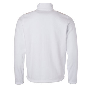 Men's Arctic White Performance Fleece Jacket | 300 GSM Ultra-Soft Thermal <b>Mid</b>-<b>Layer</b> | OEM Precision-Engineered Elite Workwear - Product Image 2