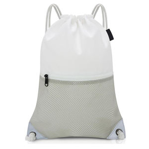 Fácil de llevar, mochila personalizada al por mayor, mochila de poliéster con cordón, bolsa con cremallera, mochilas escolares o universitarias - Product Image 1