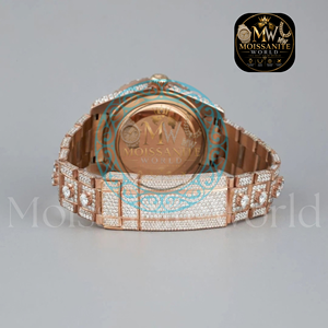 Exclusive Design Moissanite Diamond <b>Watch</b> <b>Men</b> Luxury Automatic <b>Watch</b> 18K Gold Stainless Steel <b>Waterproof</b> Fancy Wristwatch - Product Image 2