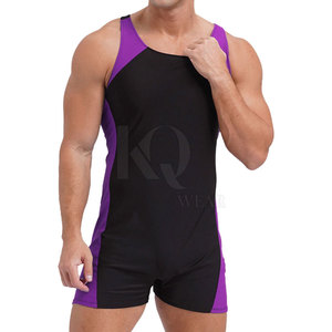 Wrestling <b>Singlets</b> Casual Lightweight Breathable 100% Polyester Fabric <b>for</b> <b>Men</b> Training Practice Gym Workout Sports Competition - Product Image 2