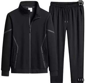 Atractivo Chándal Informal de Invierno para Hombre, de Alta Calidad, Color Sólido, con Logotipo Personalizado, Corte Regular, Dos Piezas, 100% Algodón, Precio Bajo al por Mayor - Product Image 6