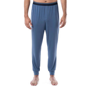Meilleures ventes de pantalons de jogging d'hiver de haute qualité pour hommes pantalons de survêtement de sport décontractés en tissu de toile teint uni de grande taille - Product Image 1