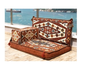 โซฟาตั้งพื้นสไตล์อาหรับพื้นโซฟาอาหรับพื้นที่นั่ง | 90x70x10ซม. 3ชิ้น1ชุด - Product Image 1