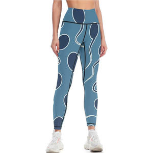 Women's High Waist <b>Slim</b> <b>Leggings</b> Fashion Street Style Contrast Color Patchwork Striped Breathable Knitted Workout Running Tights - Product Image 3