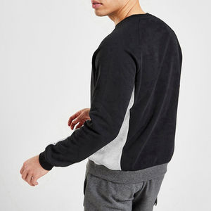 Sweat à capuche oversize à col rond pour hommes Hip Hop Streetwear Sweat thermique brodé décontracté Color Block Design grande taille imprimé d'hiver - Product Image 2