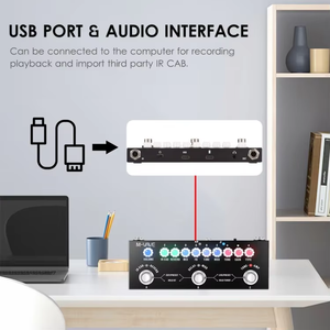 <span class=keywords><strong>Pedal</strong></span> <span class=keywords><strong>de</strong></span> Efectos Combinado para Guitarra Eléctrica CUBE BABY Portátil Multifuncional con Reproducción Inalámbrica - Product Image 5