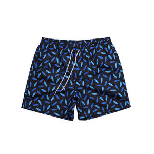 Shorts de bain d'été pour hommes de haute qualité Logo personnalisé imprimé couleur unie séchage rapide taille moyenne Shorts de sport de plage en gros - Product Image 5