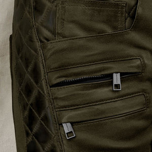 กางเกงแฟชั่นหนังทรงตรงสำหรับผู้ชายกางเกงแฟชั่นผ้ายืดสไตล์สตรีทเอวสูงน้ำหนักเบาสวมใส่สบายดีไซน์ล่าสุด - Product Image 5