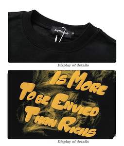 เสื้อยืดแขนสั้นผ้าฝ้าย100% สำหรับผู้ชายและผู้หญิง,เสื้อยืดขนาดใหญ่พิเศษพิมพ์ลายโฟมพัฟ3D เลือกได้ตามต้องการ - Product Image 5