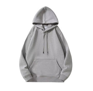 High Quality 100% Cotton Winter Pullover <b>Hoodie</b> with Pocket Design Breathable Fabric Custom Embossed Logo for Men - Product Image 5