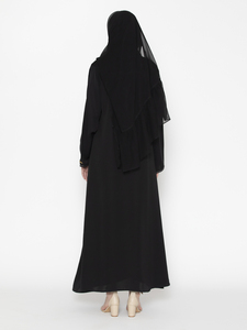 Nouvelles femmes à la mode Designer personnalisé Naqab à manches longues Burqa Style ethnique Hijab traditionnel islamique robes musulmanes Abaya - Product Image 4