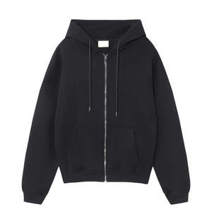 Sudadera con Capucha de Alta Calidad, 100% Algodón, con Cierre, Gruesa, Suave, para Invierno, Diseño Personalizado, Talla Grande para Hombre, 2 Piezas - Product Image 1