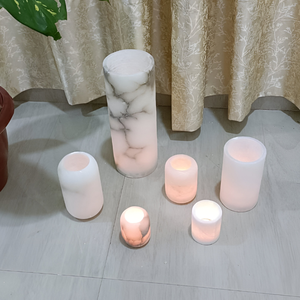 Vela de Alabastro Natural Más Vendida, Acabado de Lujo, Calidad Premium, Hecha a Mano por Artesanos, Diseño Exclusivo, Construcción Duradera - Product Image 1