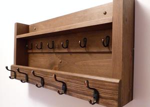 Percha de Madera con Acabado Natural para Exhibición de Ropa en el Hogar o Tienda, Percha de Madera de Alta Calidad para Uso en Armarios - Product Image 5