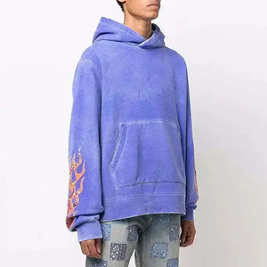 Sweat-shirts à capuche pour hommes à séchage rapide, effet délavé, 100% coton, coupe oversize, écologiques, pour usage décontracté, marque privée, faible MOQ, confortables et respirants - Product Image 4