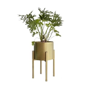 Fabricant de confiance, nouveau best-seller, jardinière à fleurs avec finition métallique, logo personnalisé pour la décoration - Product Image 4