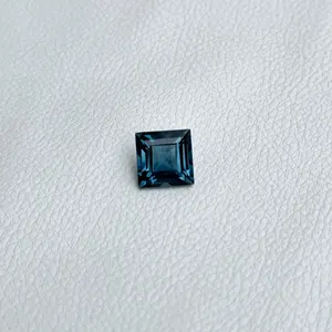 Wow Extreme Top Qualité 10mm Londres Bleu Topaze À Facettes Coupe Carrée Pierres Précieuses Naturelles En Vrac Avec Certificat IGI