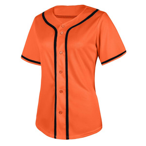 Ropa deportiva Camiseta de béisbol de aspecto profesional Logotipo personalizado Camiseta de béisbol de secado rápido cómoda de la mejor calidad para mujer - Product Image 3