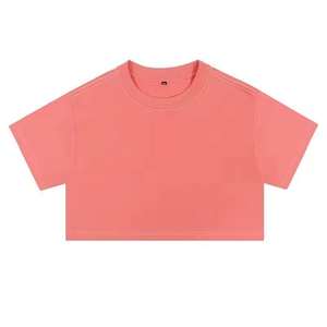 Camisetas Cortas de Algodón 100%, Ligeras, Transpirables, Estilo Urbano, con Logotipo Personalizado, Calidad Premium, para Mujer - Product Image 2