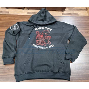 Sweats à capuche personnalisés en polyester et coton hommes femmes jogging entraînement sweats à capuche en polaire sérigraphie brodée à capuche - Product Image 1