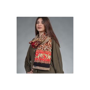 Pañuelo de mujer de doble cara estampado rojo - Product Image 1