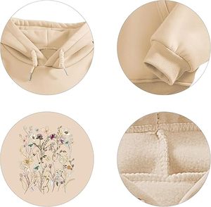 Nouveauté Pull décontracté 100% coton 'Keep Going' pour femmes, sweat à capuche imprimé lettres doux fabriqué au Bangladesh - Product Image 6