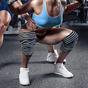 Haute Qualité Couleur Personnalisée Powerlifting Haltérophilie Genou Wraps Dernière Conception En Gros-Pour La Protection - Product Image 6