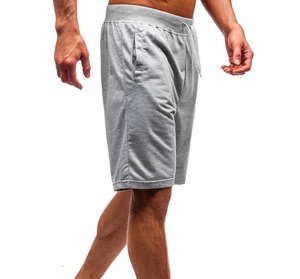 Shorts de sport décontractés pour hommes 6XL, taille mi-haute, en coton respirant, avec poches, couleur unie, pour la plage, le fitness, les activités de plein air, le quotidien, écologiques - Product Image 2