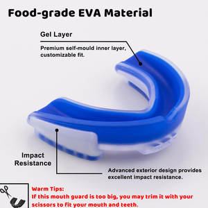 Meilleur protège-dents de boxe facile à porter, protection de la mâchoire, haute qualité, personnalisable, protège-dents de sport confortable et ajustement sécurisé, vente en gros - Product Image 3