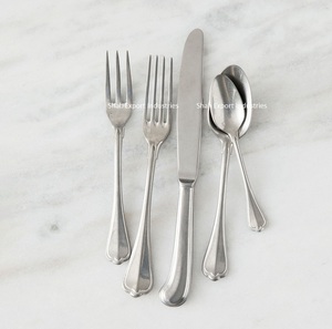 Meilleure vente, ensemble de couverts en acier inoxydable avec poignée ronde de créateur, couverts plaqués argent pour hôtel et restaurant - Product Image 6