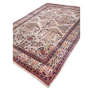 Alfombra de Lana Grande Azul Aalam Pae-5421, Rectangular con Diseño Floral Anudado a Mano, para Decoración de Sala de Estar y Pasillo, 9x12, para Adolescentes - Product Image 2